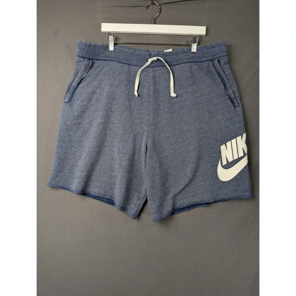 Nike Mens Sportswear Alumni French Terry Shorts Blue AR2375-494 XXL
